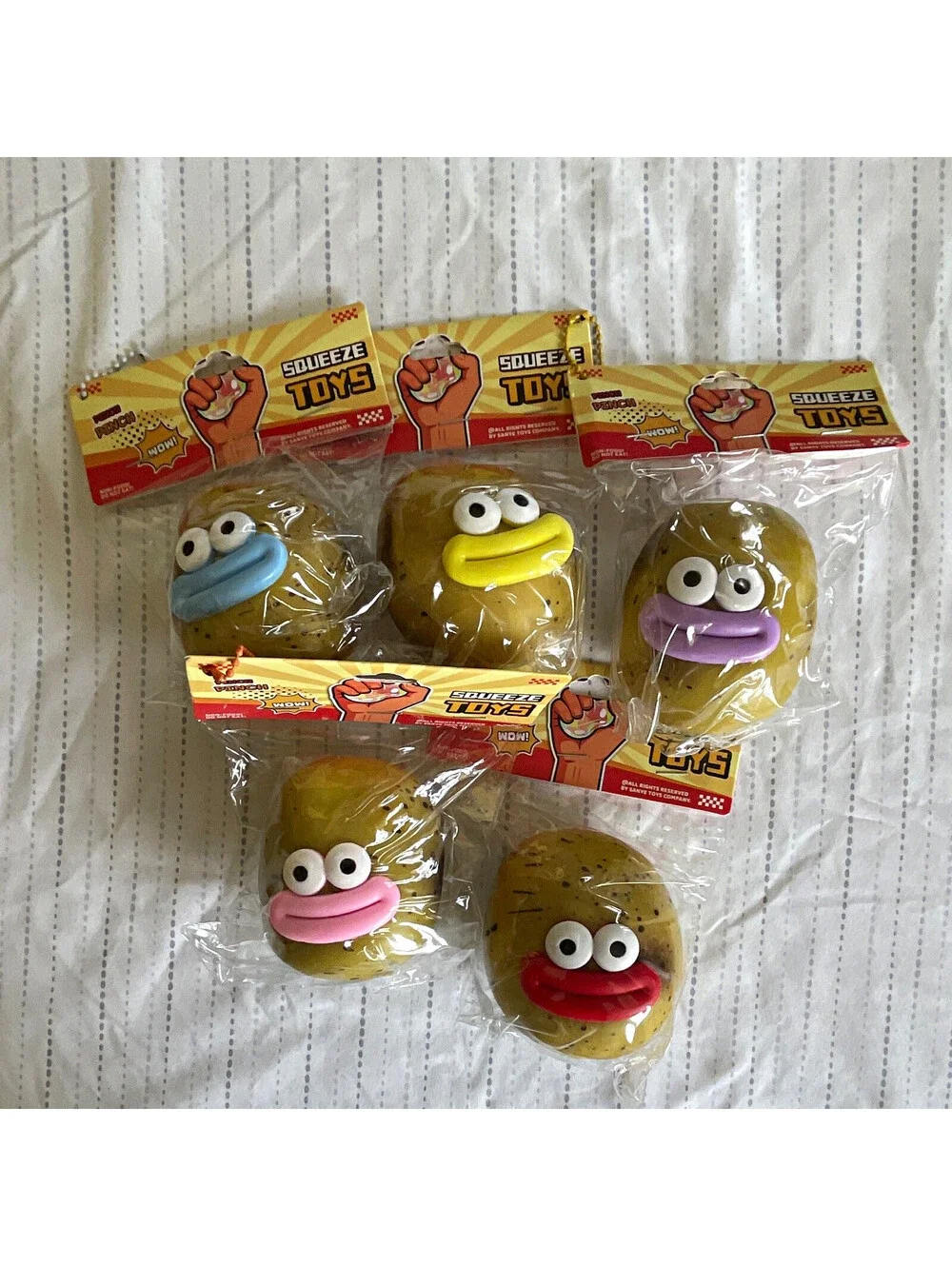 Potato Smusher Squishy Toy ONLY ONE RANDOM COLOR